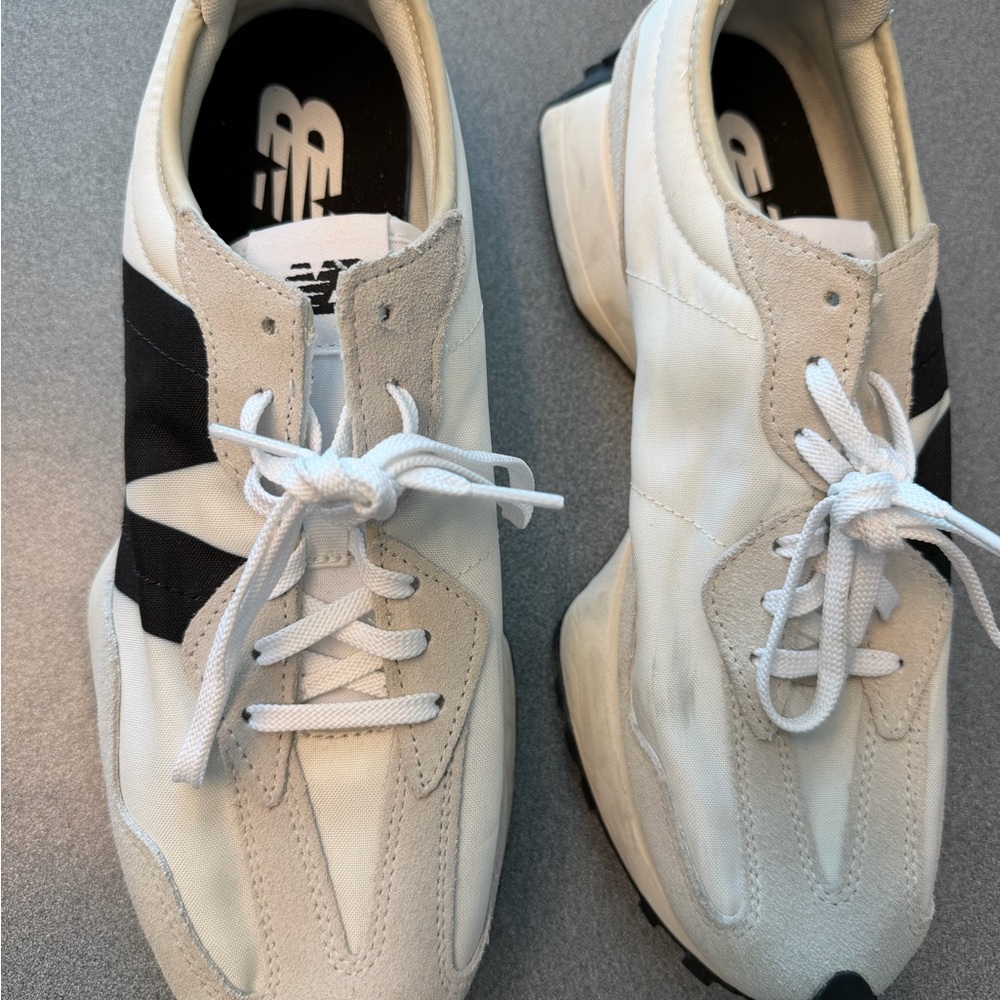 New Balance White and Black Sneakers - Picture 3 of 5